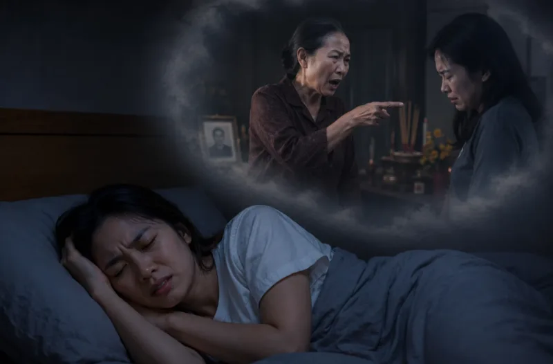 Nằm mơ thấy người thân đã mất về nói chuyện và khóc có thể phản ánh nỗi buồn, sự tiếc nuối, áp lực hoặc những cảm xúc đang bị dồn nén.