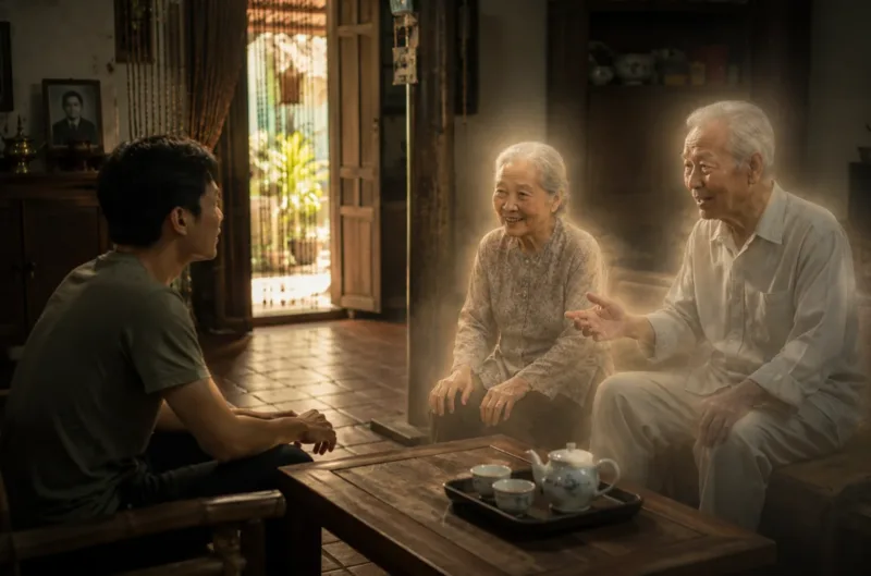 Nội dung lời khuyên trong mơ đôi khi được hình thành từ chính những câu nói, nguyên tắc hoặc cách ứng xử mà người đã mất từng thể hiện khi còn sống.
